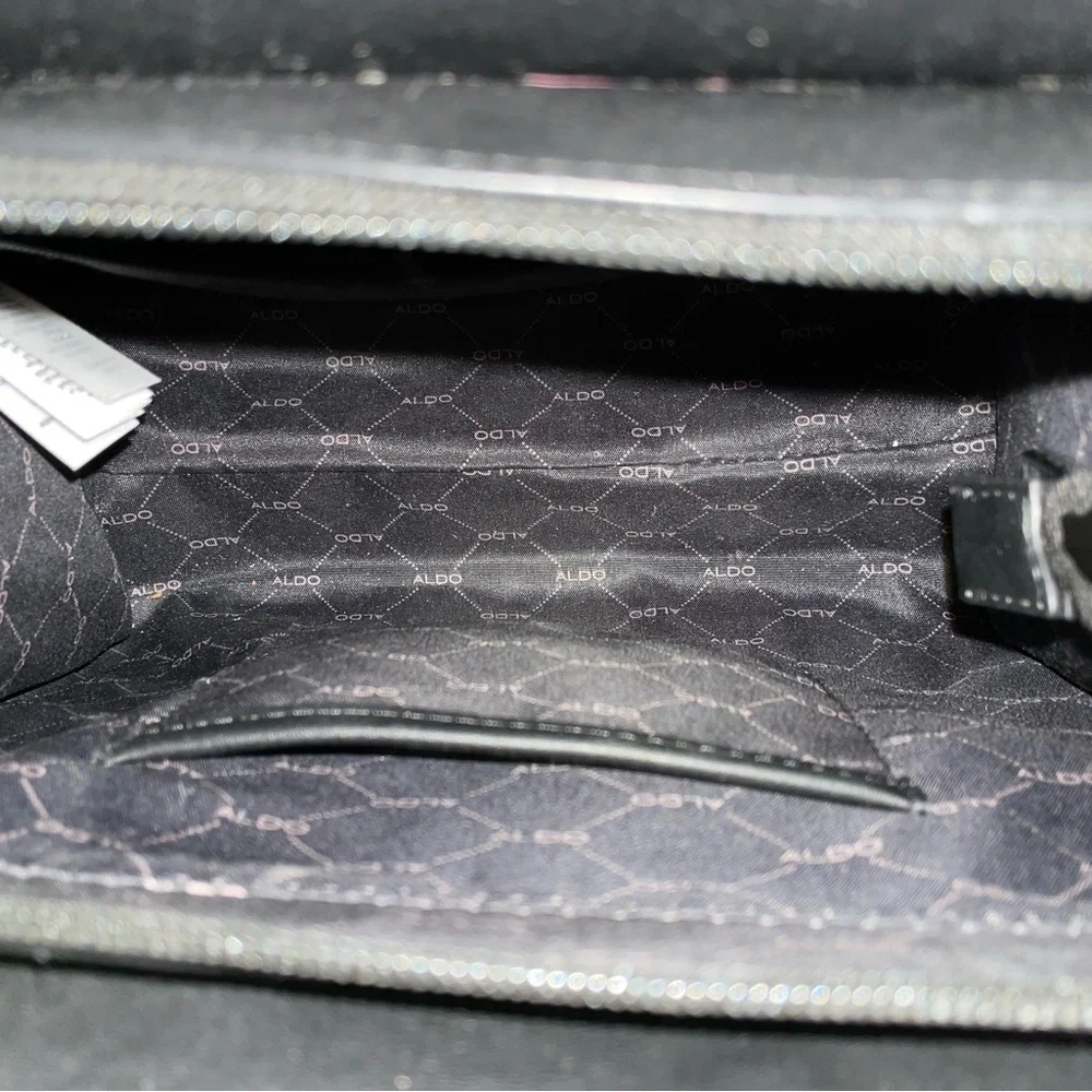 Aldo Black Embossed Men's Bag